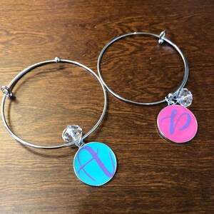 initial bracelet- bangle bracelet- initial bracelet- monogram bracelet- initial bangle braclet- personalized bracelet
