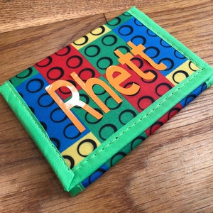 Personalized Kids wallet- childs wallet- kids wallet- kids billfold- first wallet- personalized wallet- party favor- boys party favor