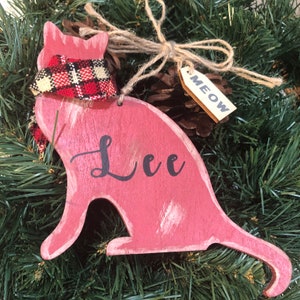 Cat ornament- personalized cat ornament- cat Christmas ornament- ornament cat- cat lover gift- cat lovers gift- personalized cat gift