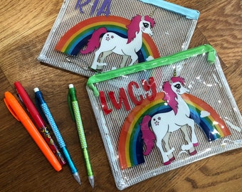 unicorn pencil bag- unicorn- unicorn pencil case- unicorn pencil pouch- personalized pencil case- personalized pencil bag girl- pencil case