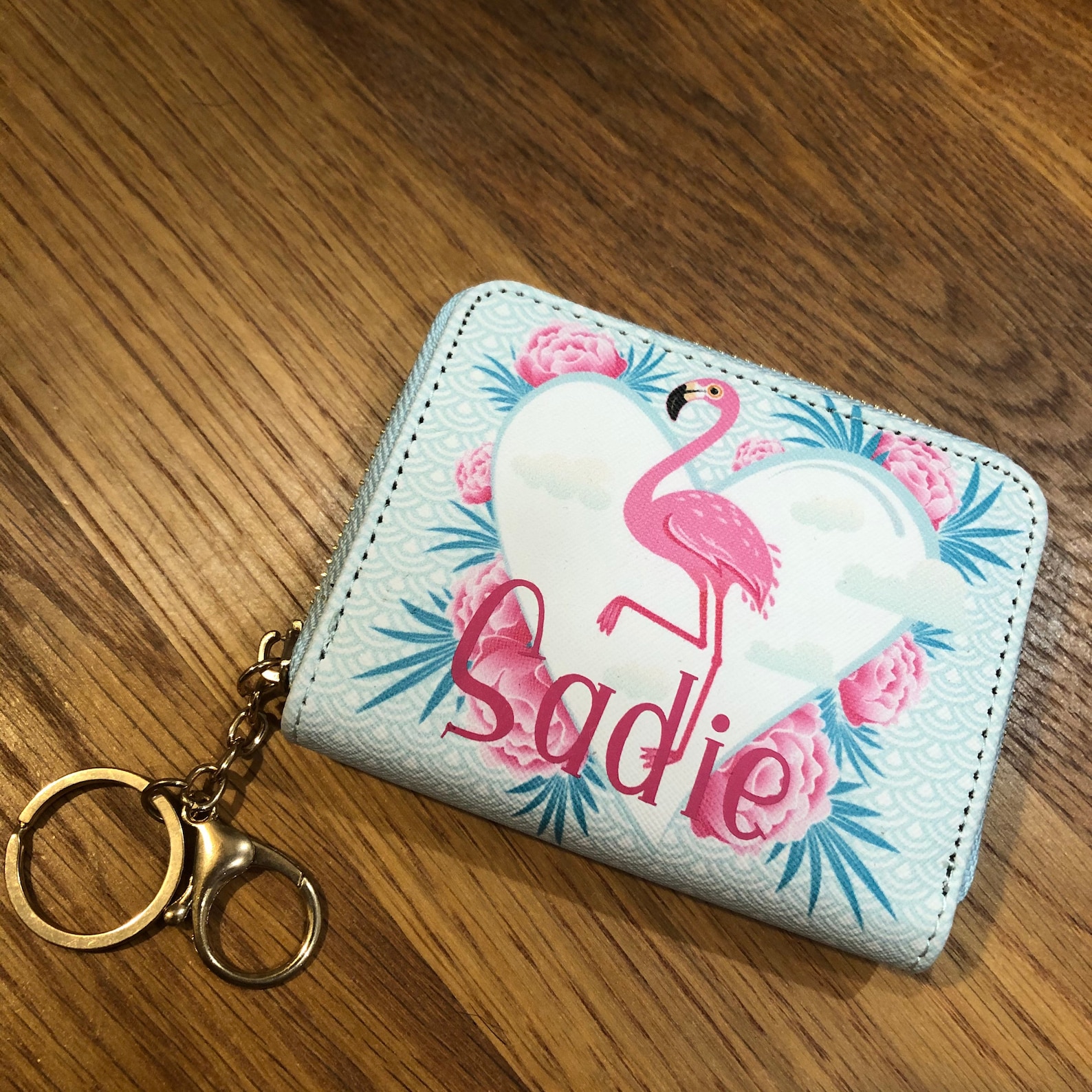 Personalized Wallet Flamingo Wallet Flamingo Billfold Etsy