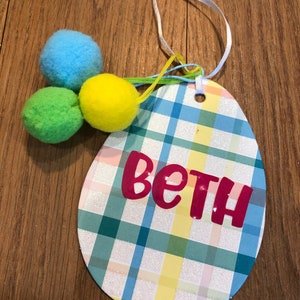 personalized Easter tag- Easter tag- Easter basket tag- basket tag- Easter tag personalized- Easter bag tag- reusable Easter basket tag