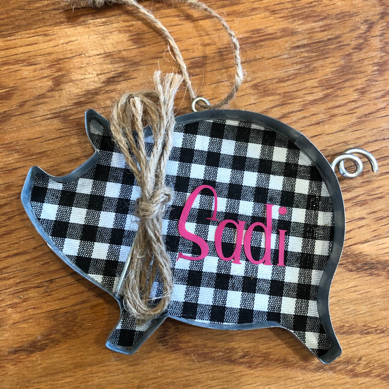 Pig Ornament Pig Christmas Ornament Christmas Ornament Pig  Etsy