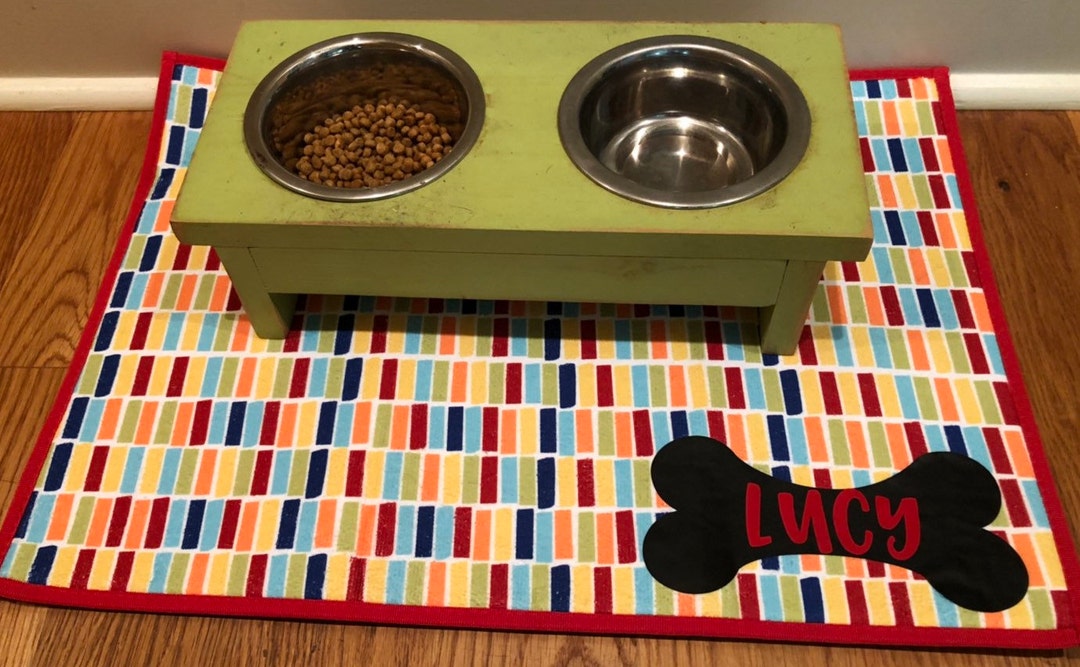 Dog Placemat Personalized Personalized Pet Bowl Mat Pet Food Mat Custom
