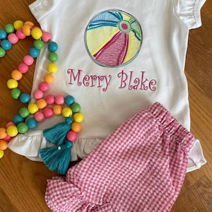 Personalized girl’s short set- personalized short set- summer personalized short set- beach personalized short set- girl short set