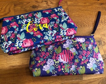 Insulated snack bag- Adult lunchbox- lunch clutch- floral lunch bag- teen lunch bag- tween lunch bag- insulated clutch- personalized lunch b
