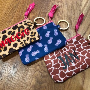 Credit card holder- license holder- personalized keychain card holder-monogrammed card holder- monogram keychain card holder- card holder