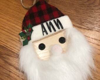 Santa Claus ornament- Santa ornament- ornament Santa Claus- personalized santa- personalized santa ornament- personalized ornament