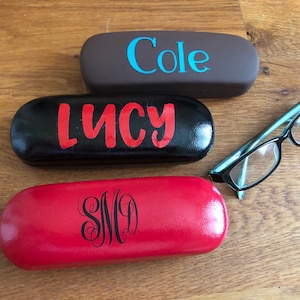 eyeglasses case- glasses case- monogrammed glasses case- personalized glasses case- case for glasses- gift for her- childs glasses case