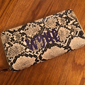 Monedero de piel de serpiente- monedero de piel de serpiente falsa- Billetera personalizada- Regalo para ella- billetera para ella- cartera de las niñas- regalo adolescente- regalo de preadolescente