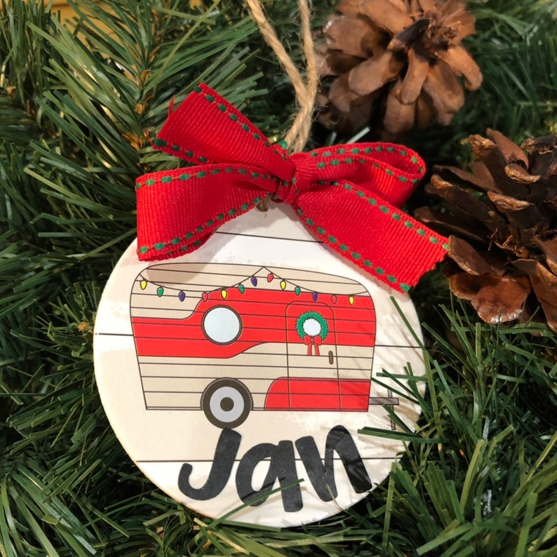 Camping ornament camper ornament personalized camping Etsy