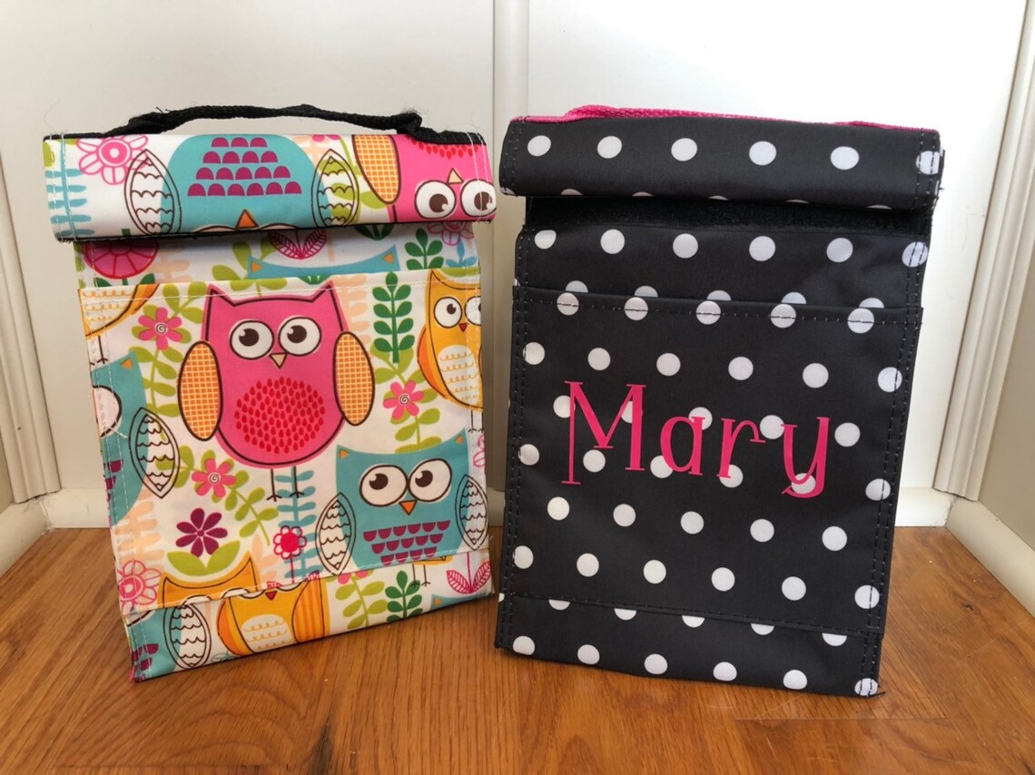Adult Lunchbox Monogrammed Lunch Bag Personalized Lunch Bag Etsy
