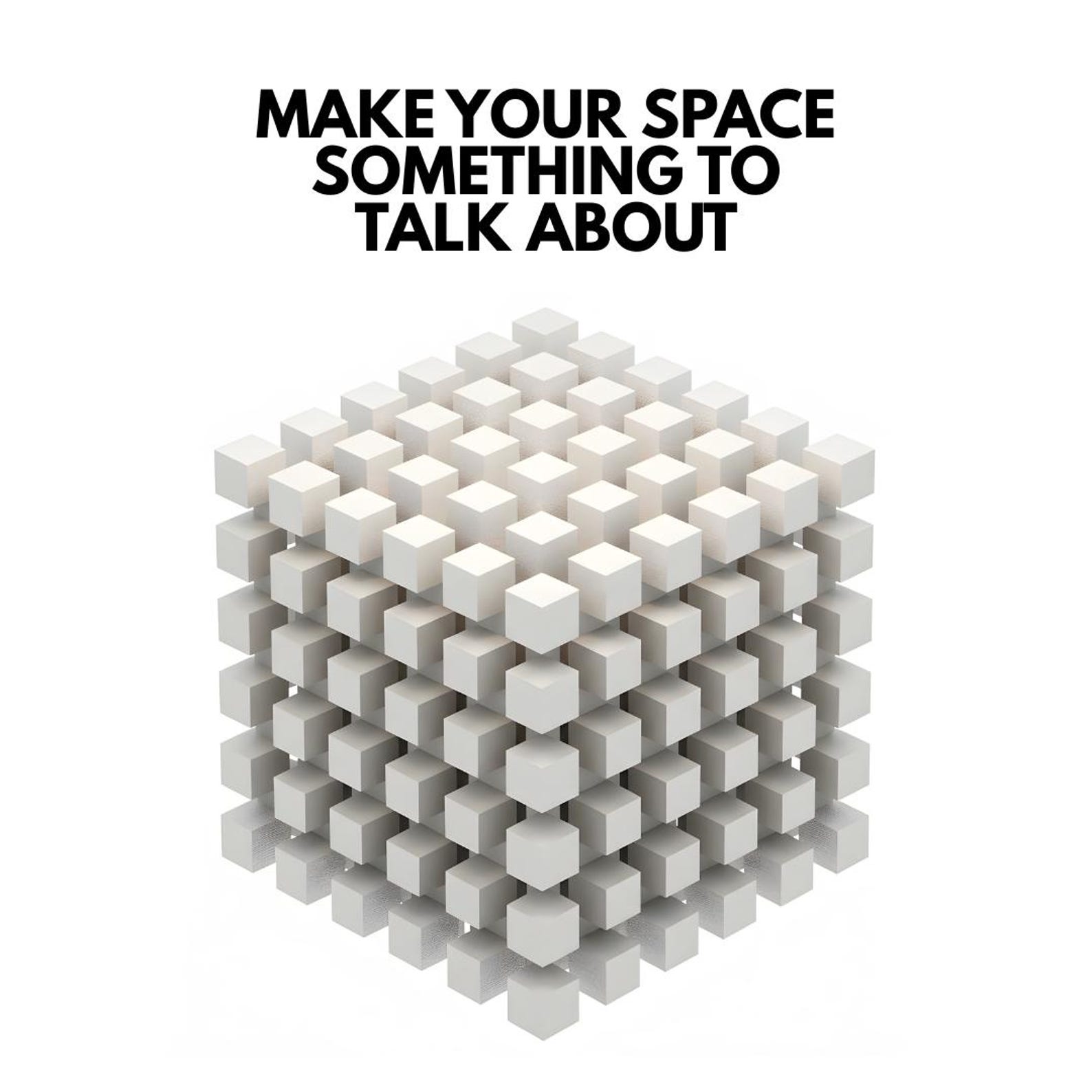 Trending 3D Cube Illusion | Mini Cubes | Geometric Abstract Wall Decal ...
