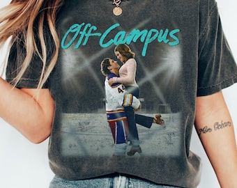 Vintage 90s Off Campus Shirt, Garrett Graham 44, Hannah Wells Tee, Hockey Romance Bookish Merchandise, Booktok Graphic Shirt, Bookish Gift