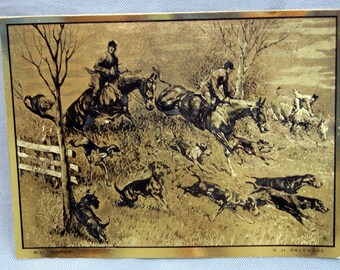 Palenske Bit of Paradise Color Foil Etch Print H Vintage 1960/'s R