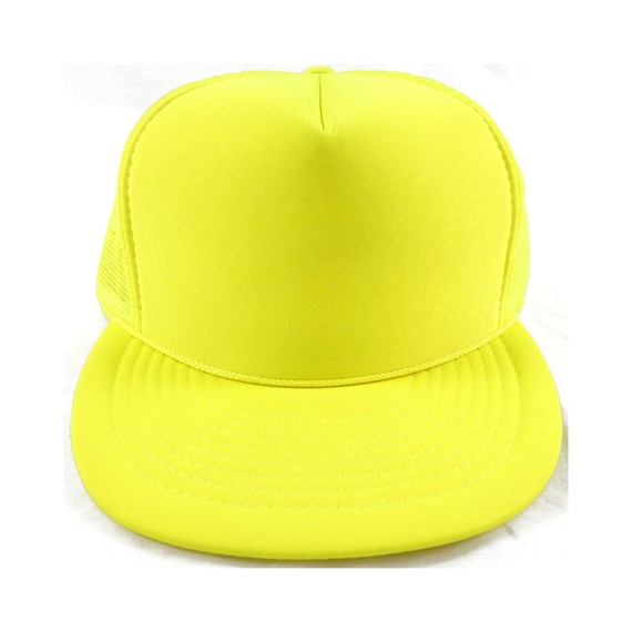 neon yellow baseball cap