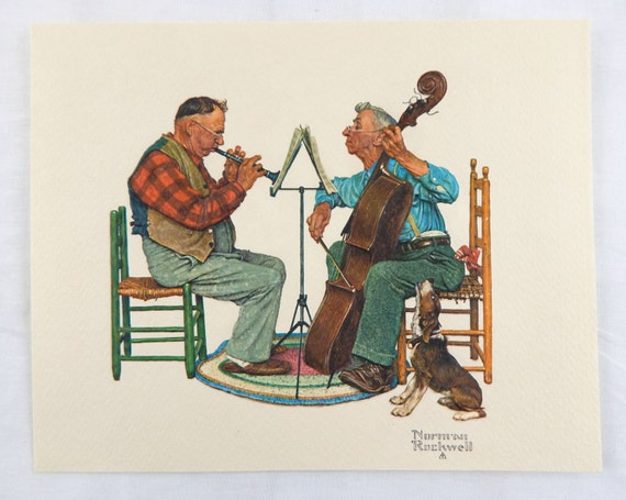 Vintage Norman Rockwell Spring Tonic The Tender Years Embossed Print 1