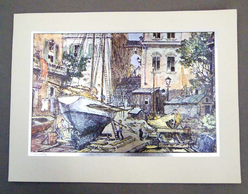 Vintage 1970's Lionel Barrymore Seaworthy Color Foil Etch