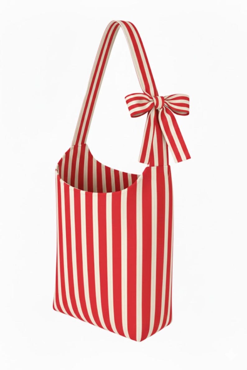 Bow Strap Hobo Bag Sewing Pattern | Reversible Tote, Shoulder Bag (PDF ...