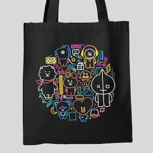 BTS Tote Bag / BT21 / BTS Tasche / KPOP/ K-Pop Fanartikel