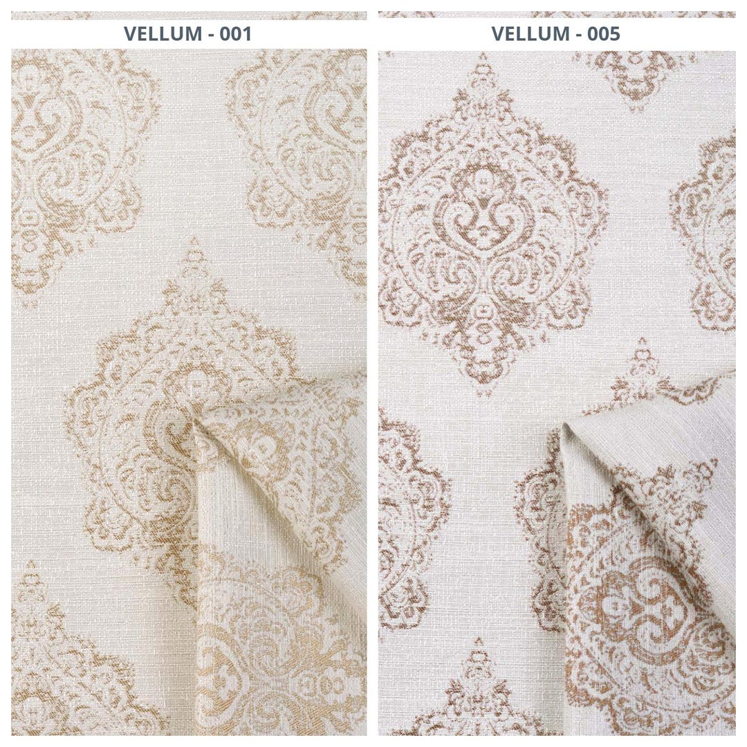 Floral Damask Print Curtains. Custom Size Pinch Pleat Window Drapes ...