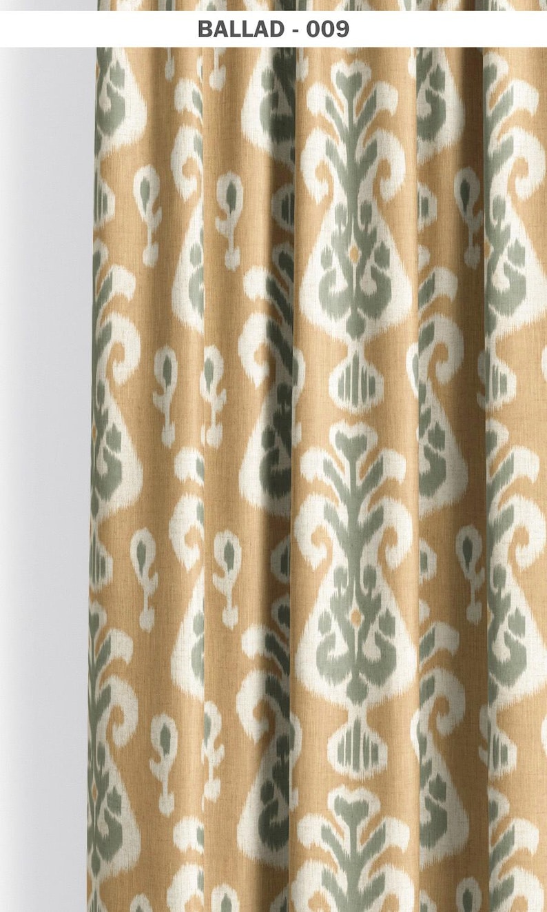 Ikat Floral Roman Shades. Custom Size Window Blinds for Kitchen ...