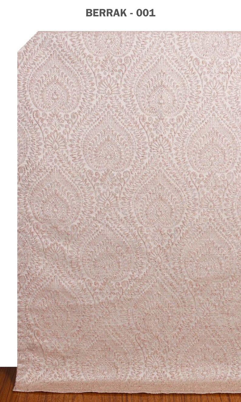 Red Roses Custom Textured Floral Pattern Window Curtains. Salmon-beige/ Rose Pink ...