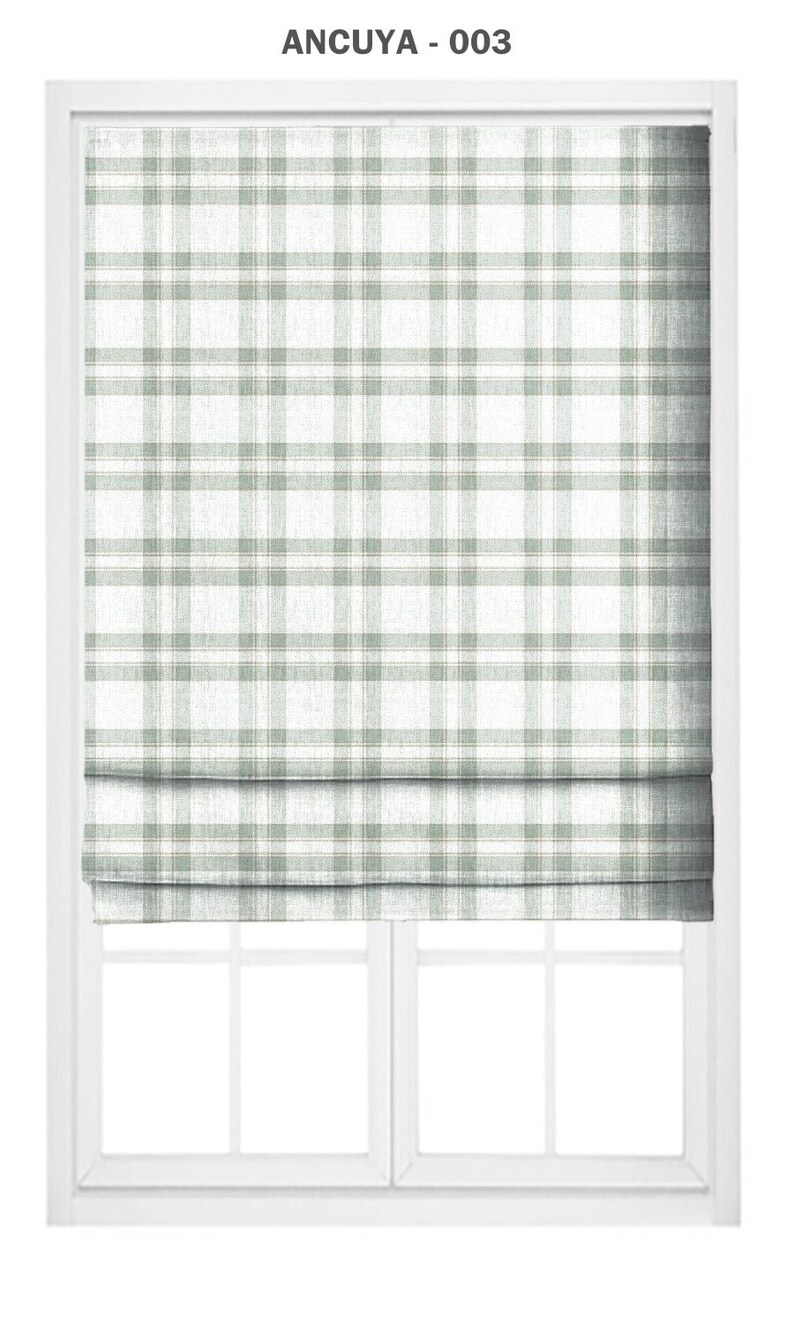Windowpane Checkered Plaid Fabric by Yard for Furniture Upholstery ...