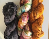 Dyed to Order - WestKnits KAL - Combo #01 - Sock Yarn Speckled Kit