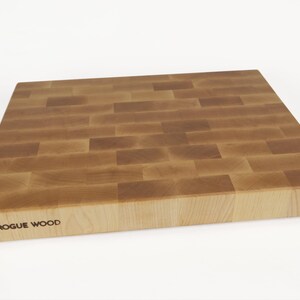 Planche à découper en érable dur - bloc de boucher professionnel pour les gourmets et les chefs : 40 x 30 x 4,5 cm image 2