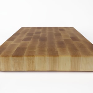 Planche à découper en érable dur - bloc de boucher professionnel pour les gourmets et les chefs : 40 x 30 x 4,5 cm No finger grooves