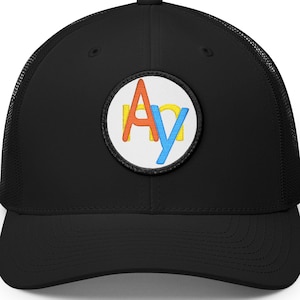 Amy Name Trucker Cap | Embroidered Patch Hat | Magic ChromoWords