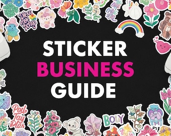 So starten Sie einen Aufkleber Business Guide Etsy Redbubble Side Hustle Sticker Shop StartPassives Einkommen