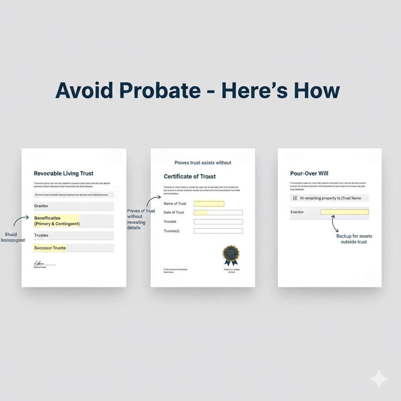 Bc Probate Kit.pdf Living Trust Kit - Avoid Probate Estate Planning Templates - Etsy