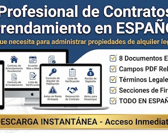 Contrato Arrendamiento Espanol - Komplettes Kit Landlor Tenant