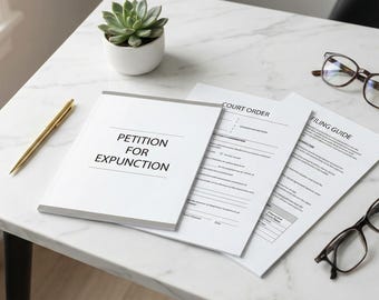 Florida Expungement Ausfüllbares DIY Kit Ausfüllbare Rechtsformen PDF Klare Arrestakte Lösch Petition Vorlage Dokumente Selbsthilfe
