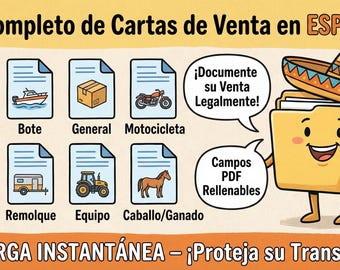 Carta de Venta Espanol - Kit Completo Verkaufsschein