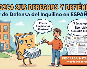 Kit Derechos del Inquilino Espanol - Protejase de Propietarios
