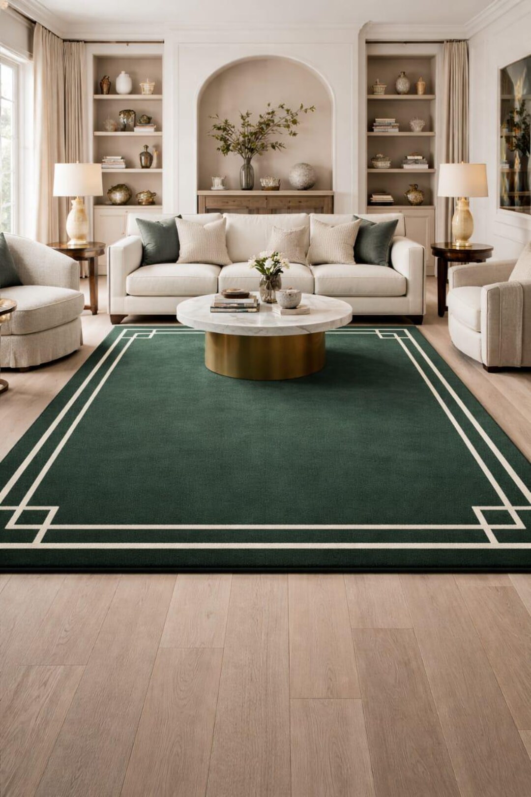 Rug Frameborder Classic Border Frame Rug Modern Minimal Design - Etsy