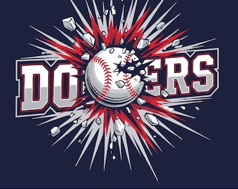 Dodgers Logo SVG | Dodgers SVG Shirt Design | Game Day Cut File for Cricut & Silhouette | Digital Download