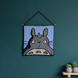 Totoro Crochet Tapestry Pattern | Anime Wall Hanging Graph (PDF Download)