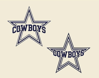 Cowboys Stern SVG-Schnittdateien | Game Day Design (Instant Download)