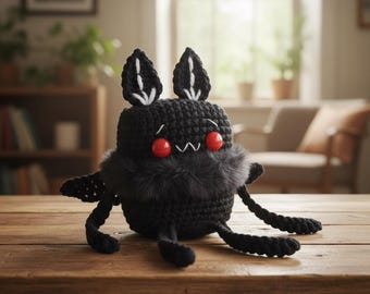 Mothman Amigurumi Häkelanleitung – Gothic Kawaii Plüschtier (PDF Download)