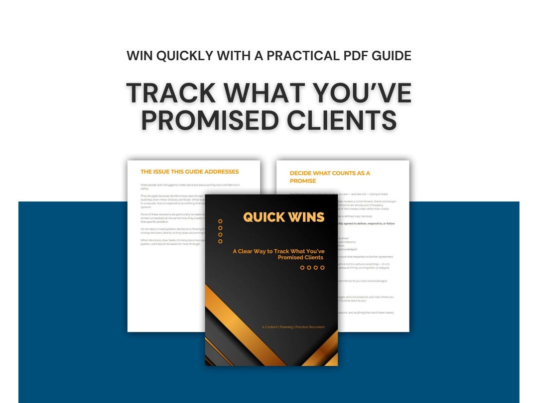 Client Follow up Tracker | Track Client Promises & Deliverables PDF - Etsy