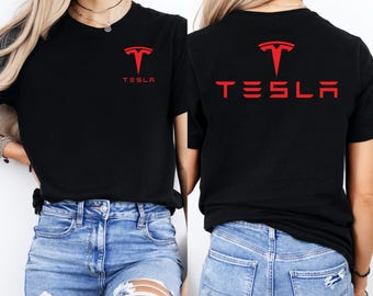 Camiseta de Tesla, camiseta con el logotipo de Tesla, camiseta de coche eléctrico, camiseta de fan de Tesla, camiseta de coche Tesla