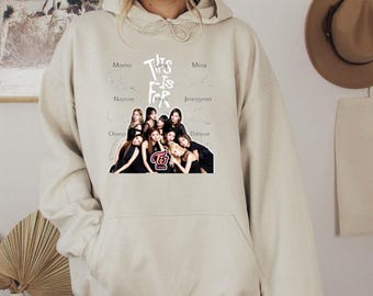 Sudadera con capucha Twice, sudadera Twice This is For World Tour 2026, camiseta Kpop Twice, sudadera con capucha de concierto