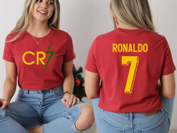 Ronaldo T-Shirt, Cristiano Ronaldo Soccer Shirt, CR7 Soccer Tee, Football Shirt