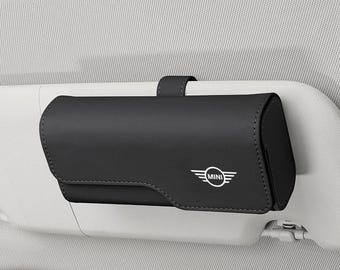 BMW Mini Magnetic Car Sun Visor Sunglasses Storage Box Holder