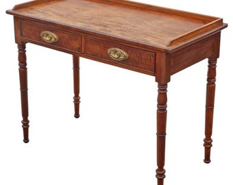Antique 19th Century Fine Quality Mahogany Writing Desk / Dressing Table