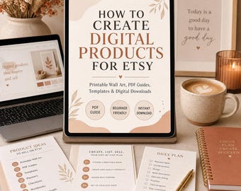 Etsy Digital Product Guide | How to Create Printables, Wall Art, Templates and PDF Downloads for Etsy Sellers